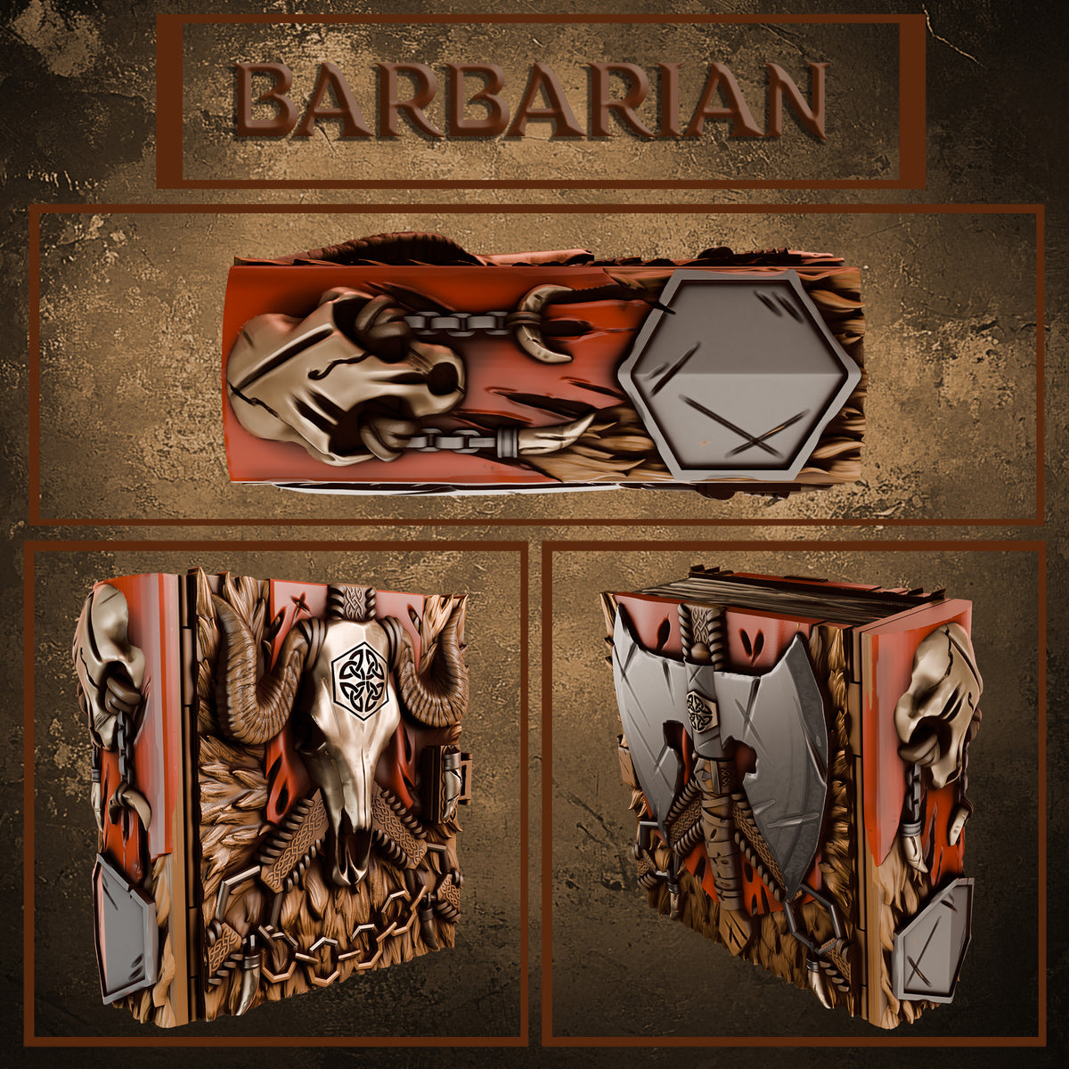 The Heroes' Tomes : Barbarian Tome – Mojibake Collectibles 3D Printed Terrain (28mm) - image 1