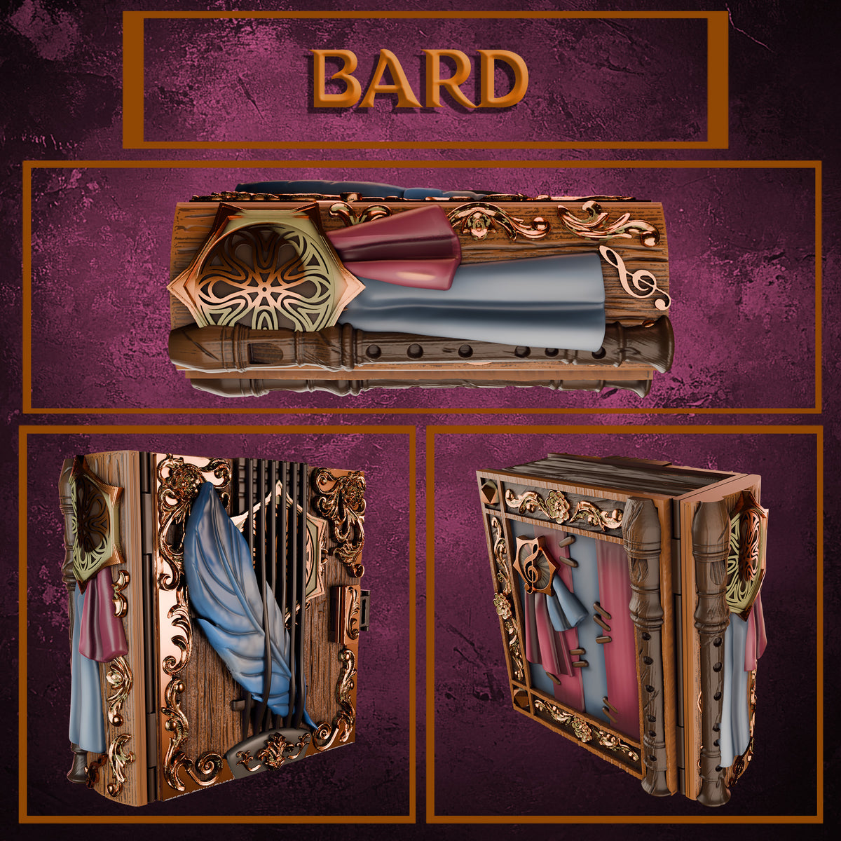 The Heroes' Tomes : Bard Tome – Mojibake Collectibles 3D Printed Terrain (28mm) - image 1