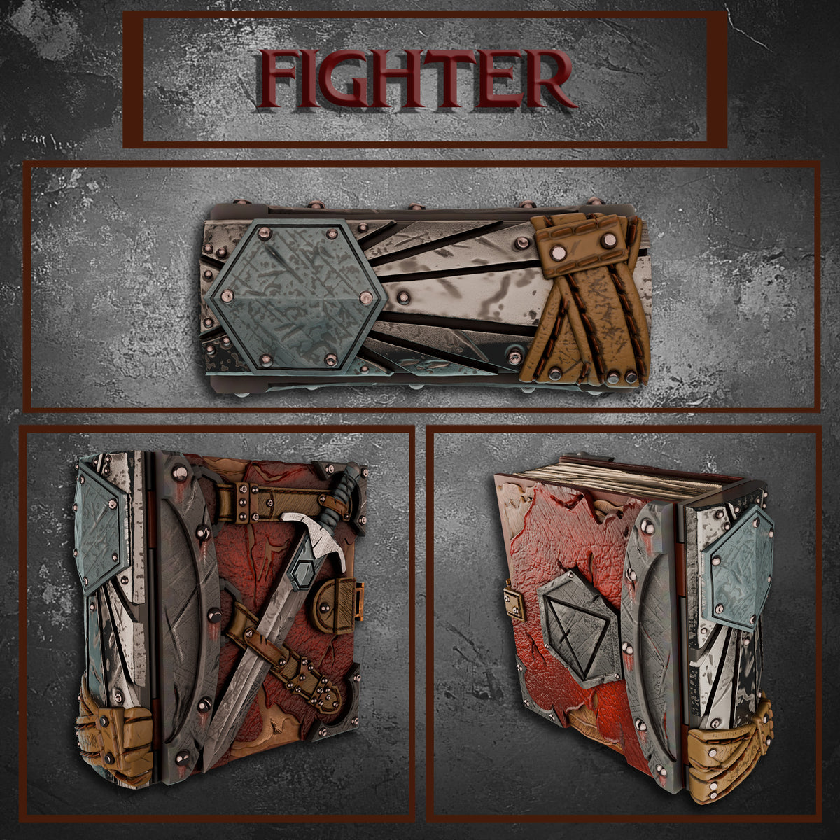 The Heroes' Tomes : Fighter Tome – Mojibake Collectibles 3D Printed Terrain (28mm) - image 1