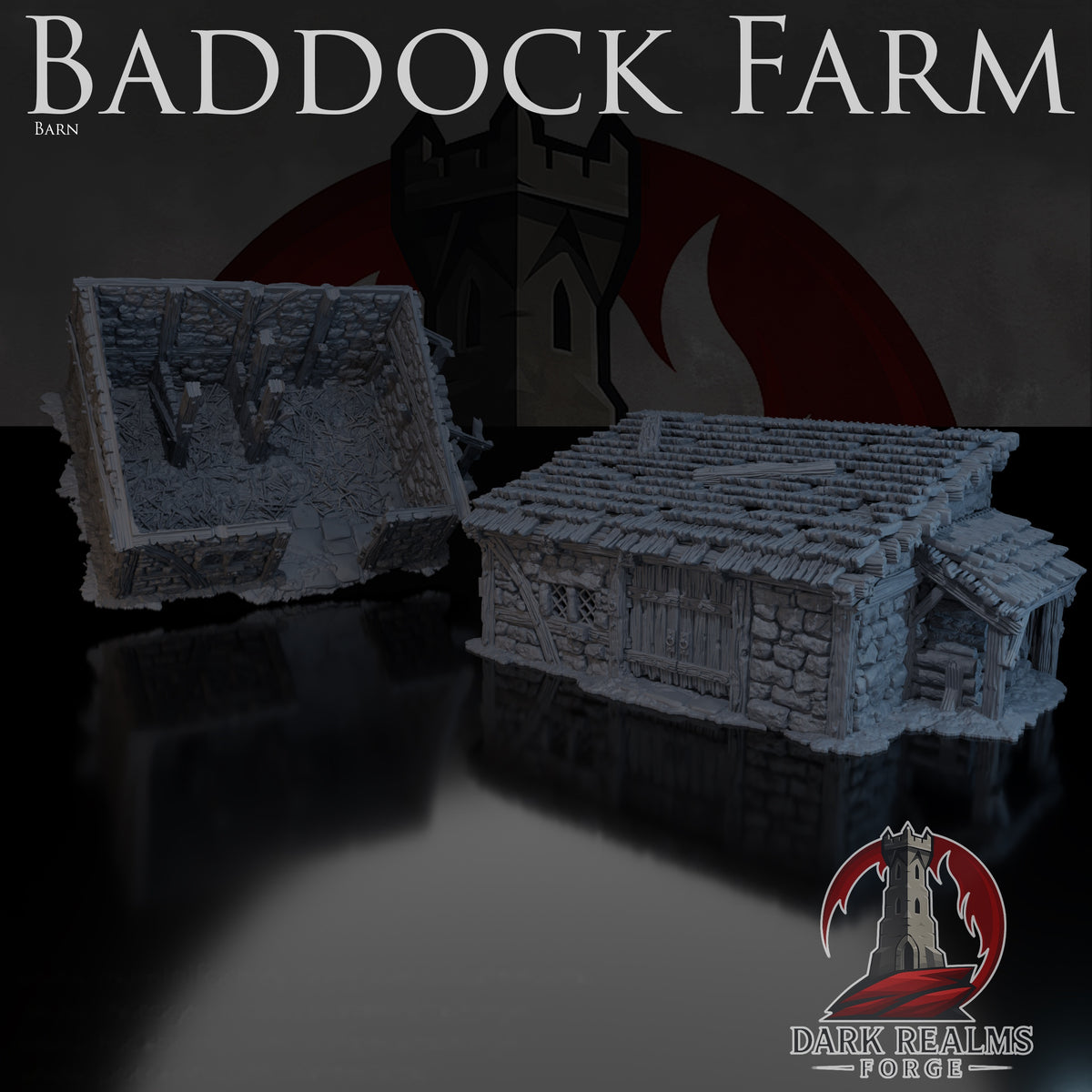 Barn – Baddock Farm – Tabletop Terrain – product image 1