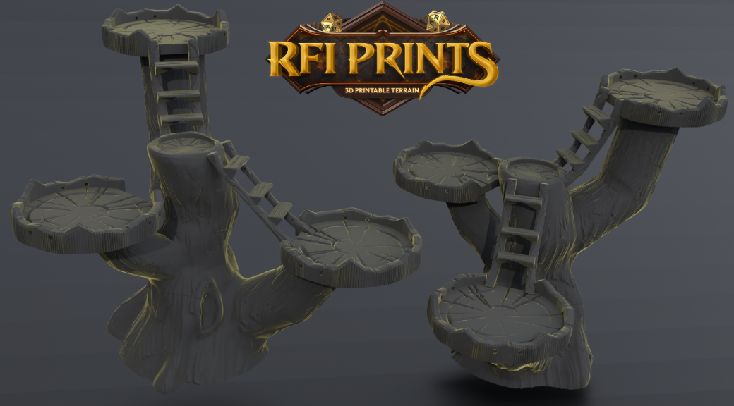 Tree Platform – RFIPRINTS 3D Printed Terrain (28mm) - image 3