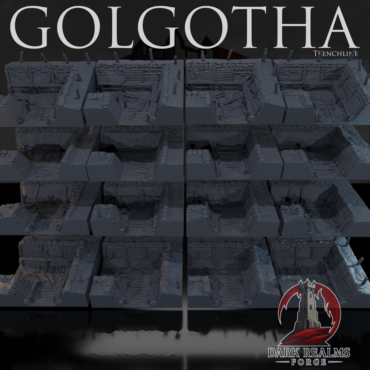 Golgotha Trenchline – Trench War – Tabletop Terrain – product image 4