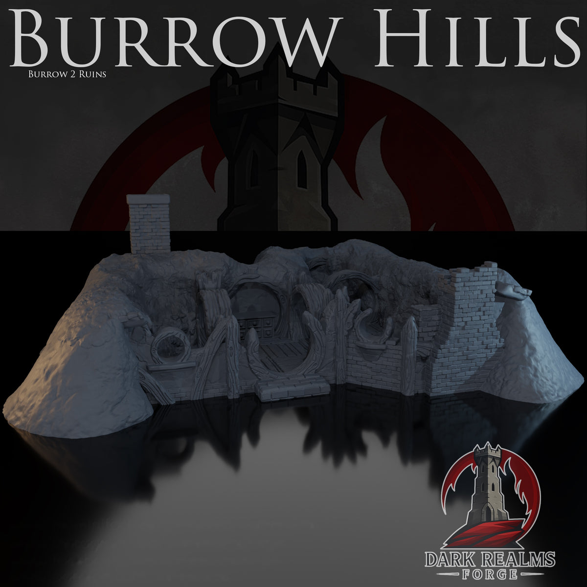 Ruins 2 – Burrow Hills – Tabletop Terrain – product image 1