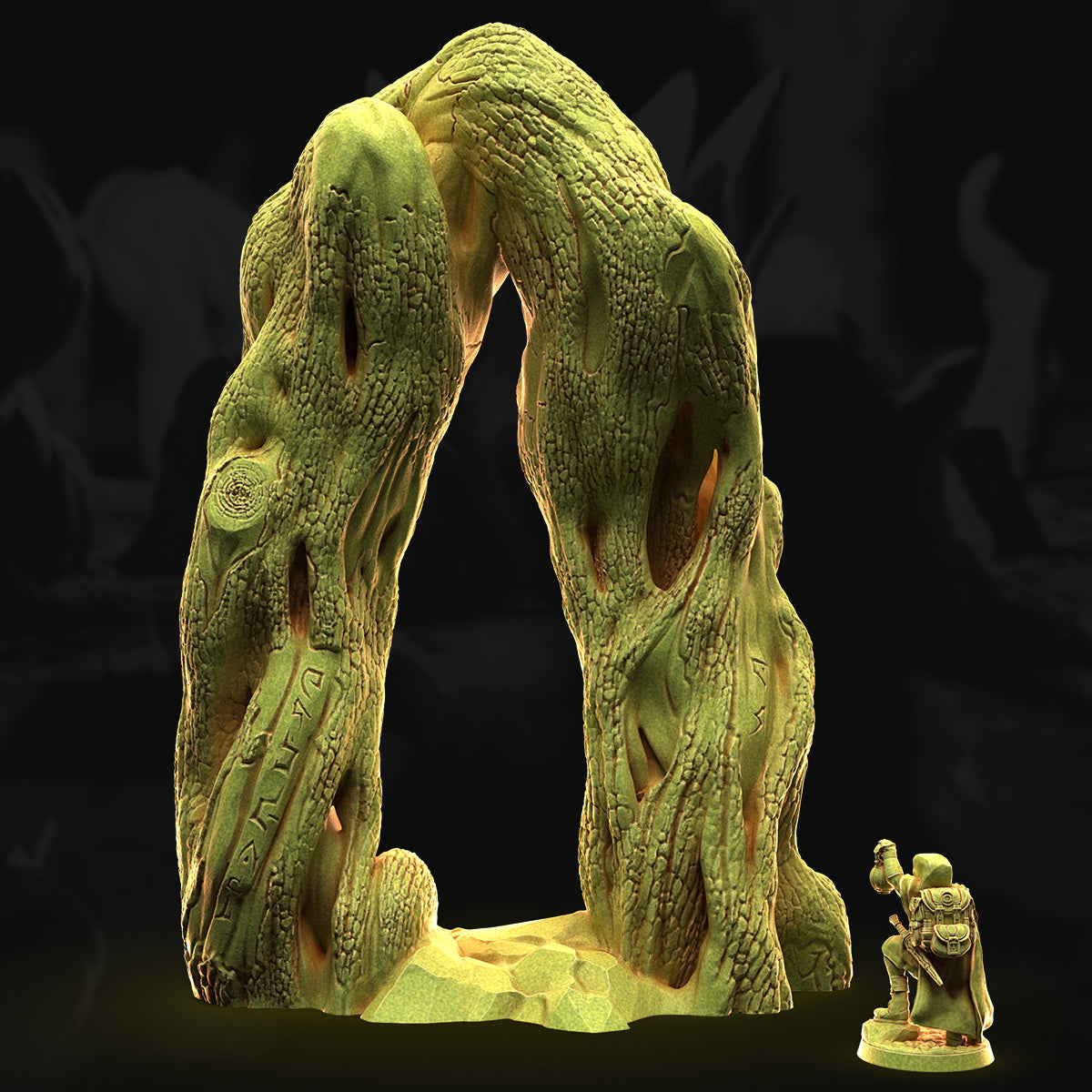 Arboreal Gate – 3DHexes 3D Printed Tabletop Terrain (28-32mm) - image 2