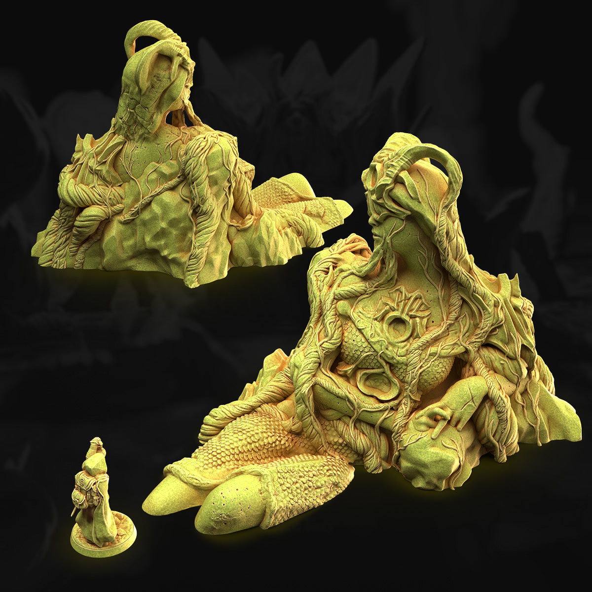Statue of the Fallen Goddess – 3DHexes 3D Printed Tabletop Terrain (28-32mm) - image 2