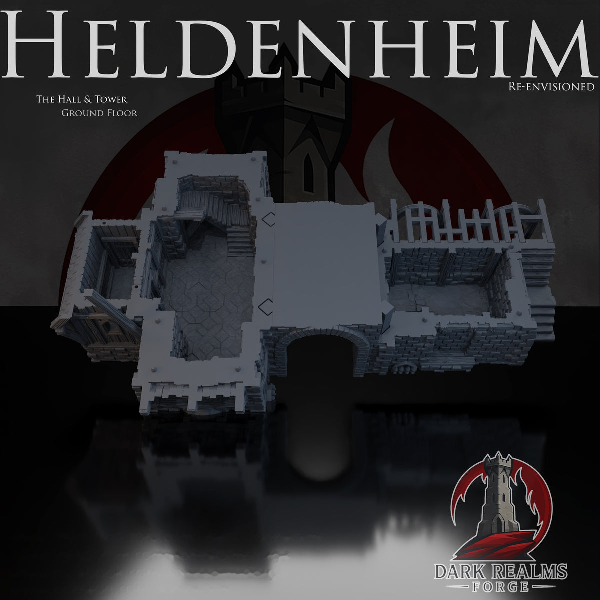 Hall & Tower – New Heldenheim – Tabletop Terrain – product image 4