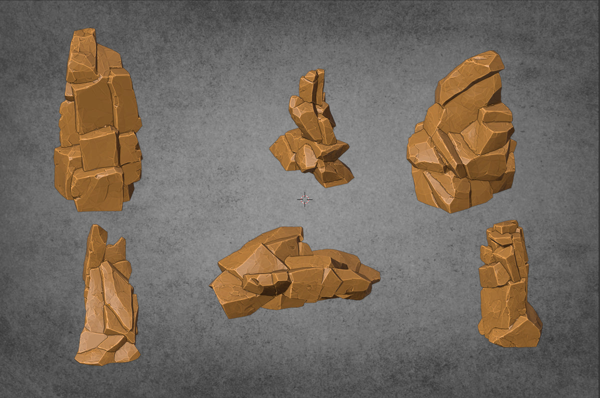Rocks – RFIPRINTS 3D Printed Terrain (28mm) - image 1