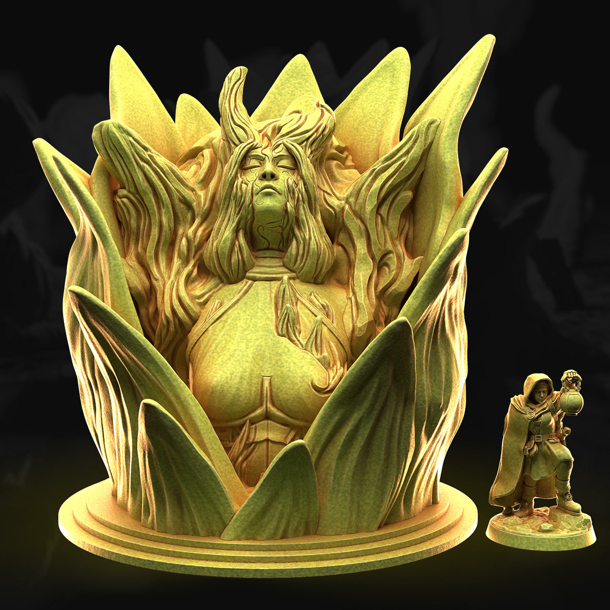 Lifeblooming Shrine – 3DHexes 3D Printed Tabletop Terrain (28-32mm) - image 3
