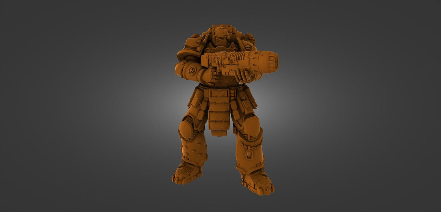 Giant Soldier Marine 5 Poses {By 3DArtGuy}