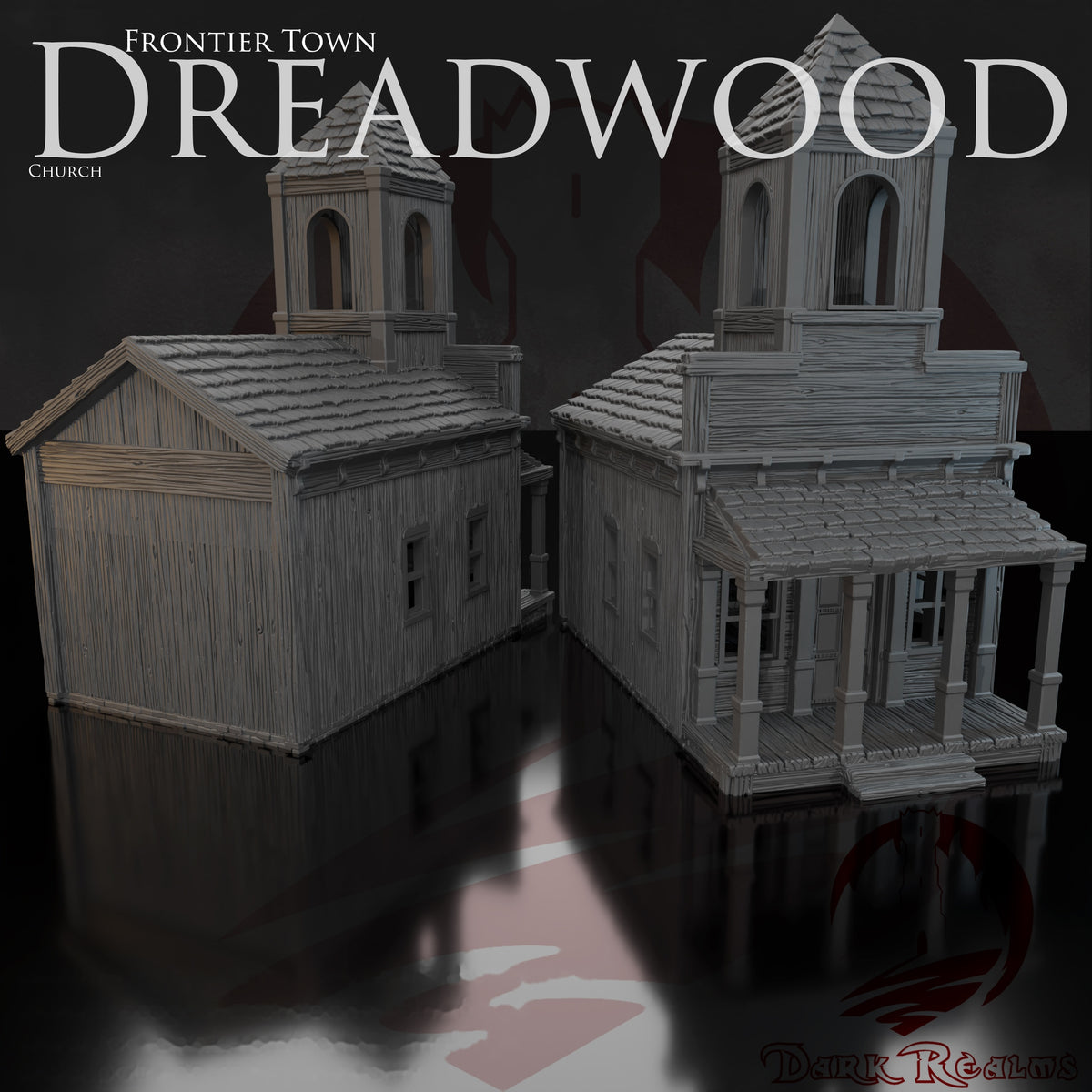 Dreadwood Church – Frontier Town – Tabletop Terrain – product image 1