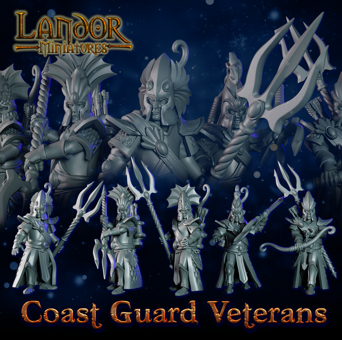 Coast Guard Veterans – Landor Miniatures 3D Printed Miniature (32mm) - image 2