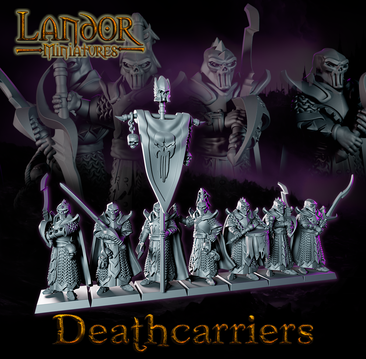 Deathcarriers – Landor Miniatures 3D Printed Miniature (32mm) - image 1