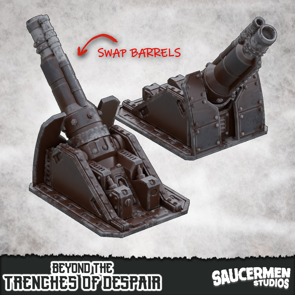 Artillery - Static – Beyond the Trenches of Despair | Saucermen Studios 3D Printed Tabletop Terrain (28-32mm) - image 1