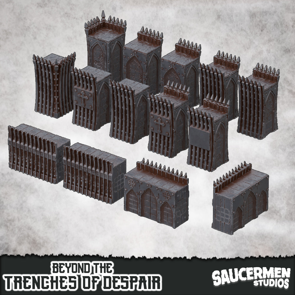 Great Wall – Beyond the Trenches of Despair | Saucermen Studios 3D Printed Tabletop Terrain (28-32mm) - image 1
