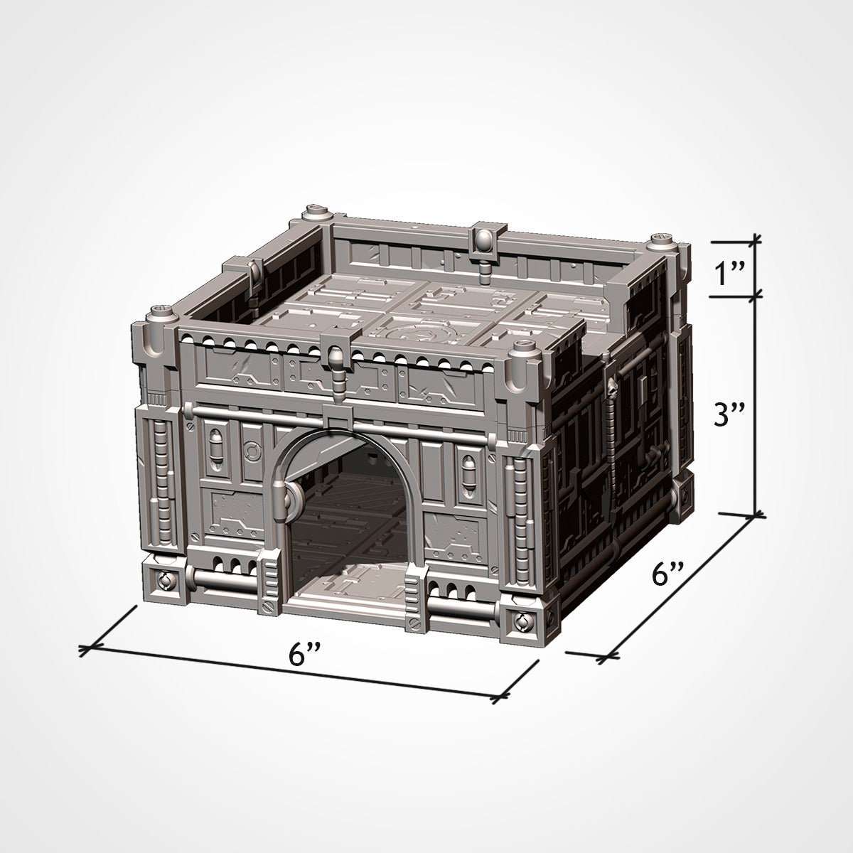 Modular Hive City Terrain, 23-Pc. Tabletop Urban Terrain, 28-32mm