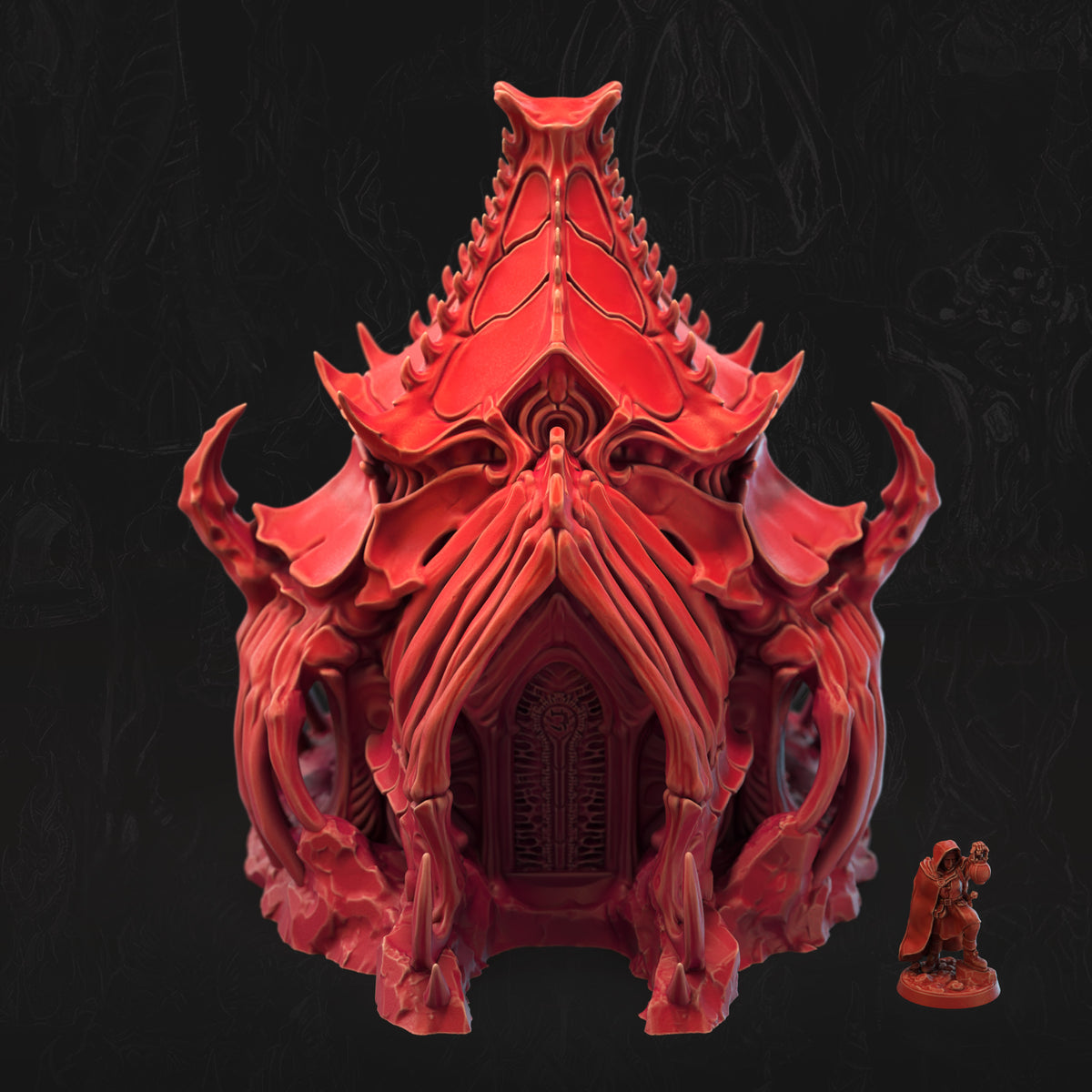Ossuary Shrine Bone Dominion 3D printed tabletop terrain by 3DHexes – view 3
