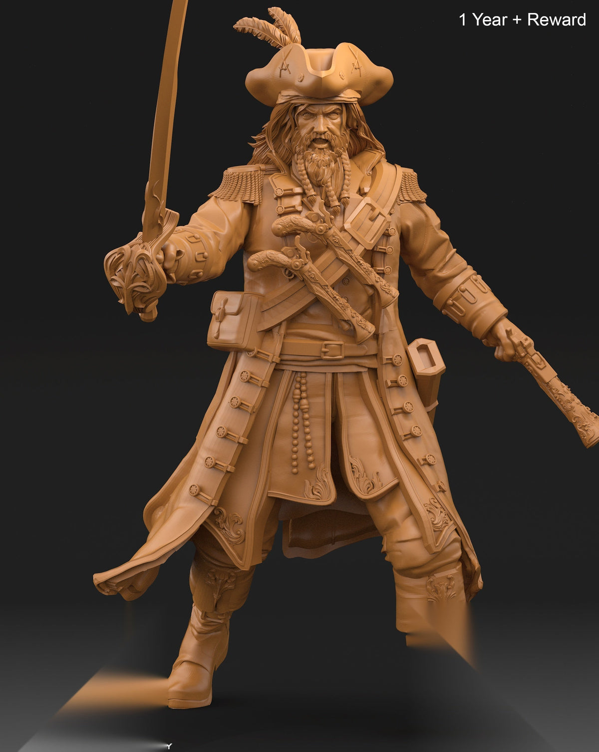 Pirate Captain by 3DArtGuy, alternate view 2