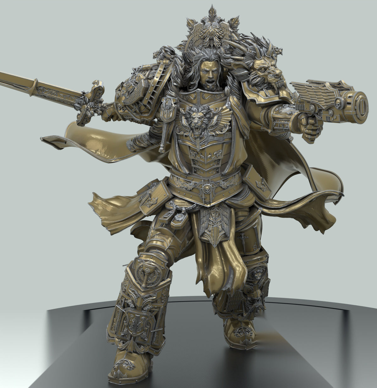 Crypt Guard 32mm resin miniature by 3DArtGuy