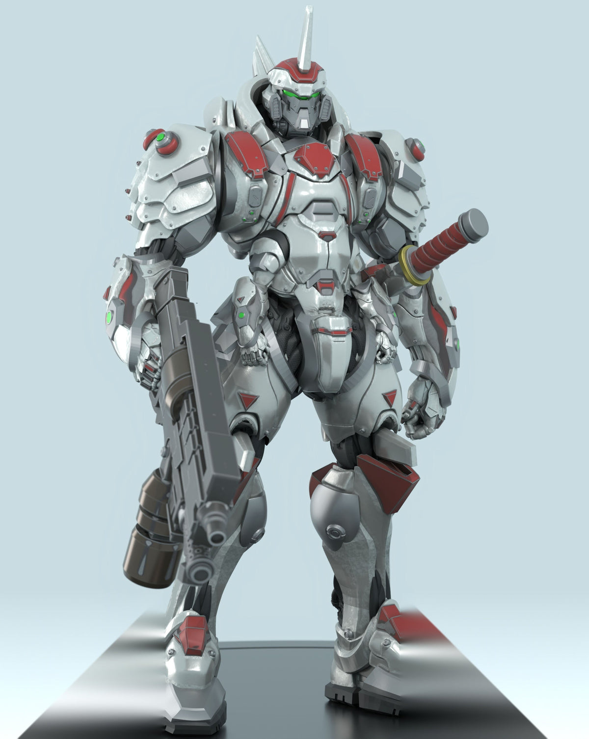 Samurai Elite Mecha by 3DArtGuy