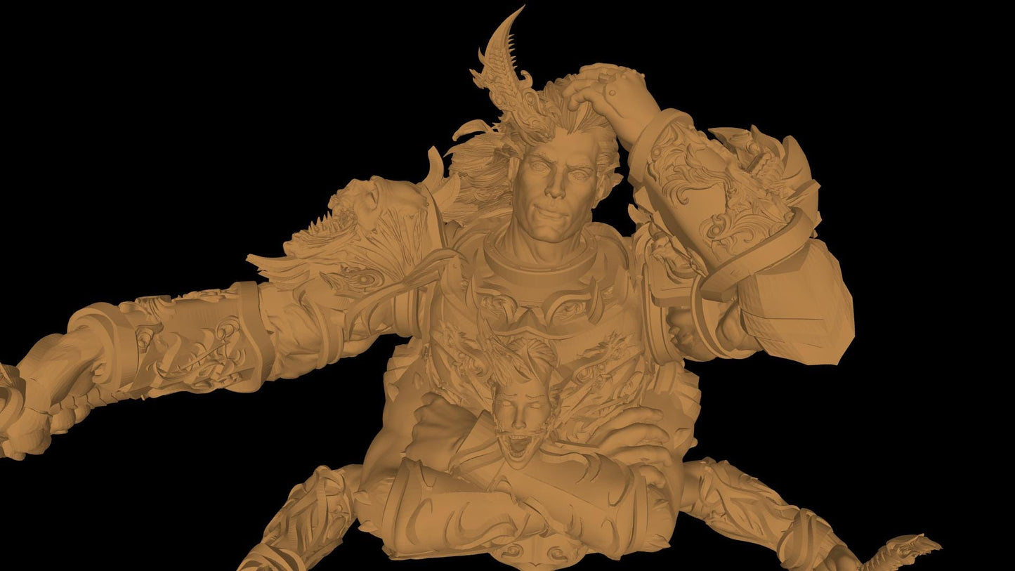 Chaos "Fully-Grim" Giant Snake Proxy- Model 100mm - 150mm -