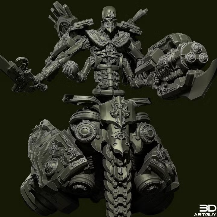 Front view of the Ancient Annihilator Skimmer miniature by 3DArtGuy