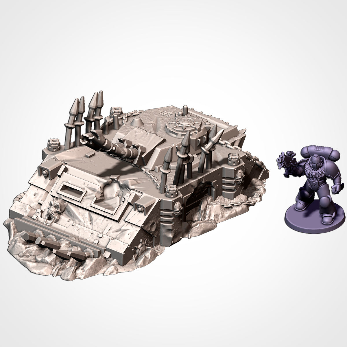 Infernal Tanks Destroyed – Txarli Factory 3D Printed Tabletop Terrain (28-32mm) - image 6