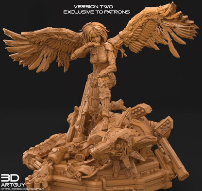 Cyborg Angel – 3DArtGuy 3D Printed Miniature (32mm) - image 5
