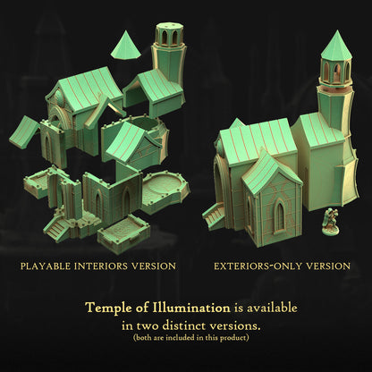 Temple of Illumination – Floating Islands | 3DHexes 3D Printed Tabletop Terrain (28-32mm) - image 2