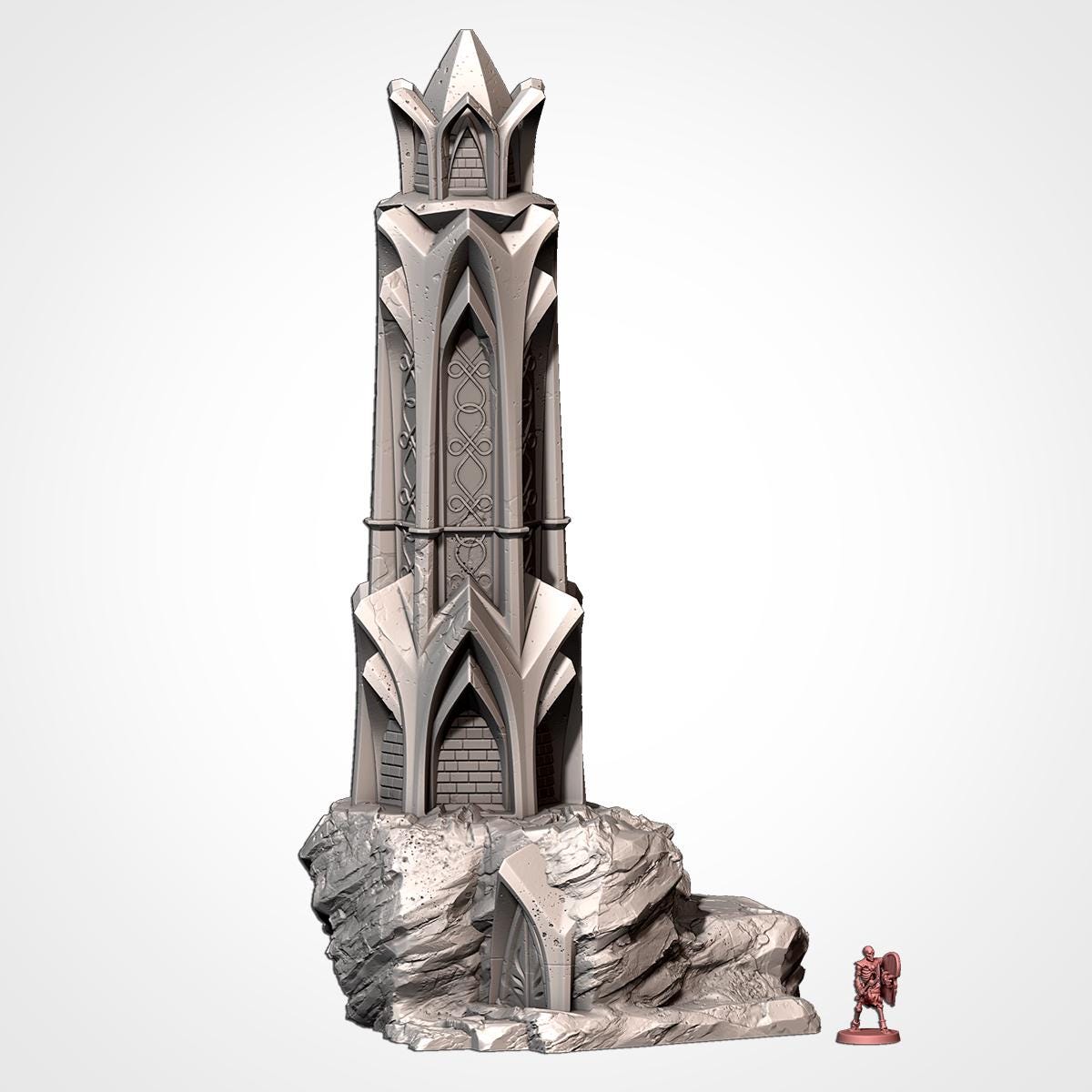 Elven Statues Terrain for Wargaming Fantasy D&D AoS and LOTR {By TxarliFactory}