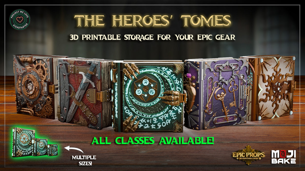 The Heroes' Tomes Complete Collection – Mojibake Collectibles 3D Printed Terrain (28mm) - image 1