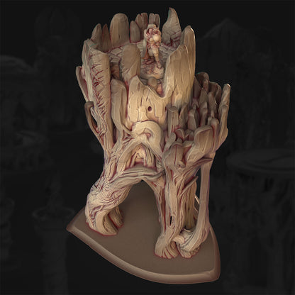 Gnarly Watchtower – The Veiled Grove | 3DHexes 3D Printed Tabletop Terrain (28-32mm) - image 2