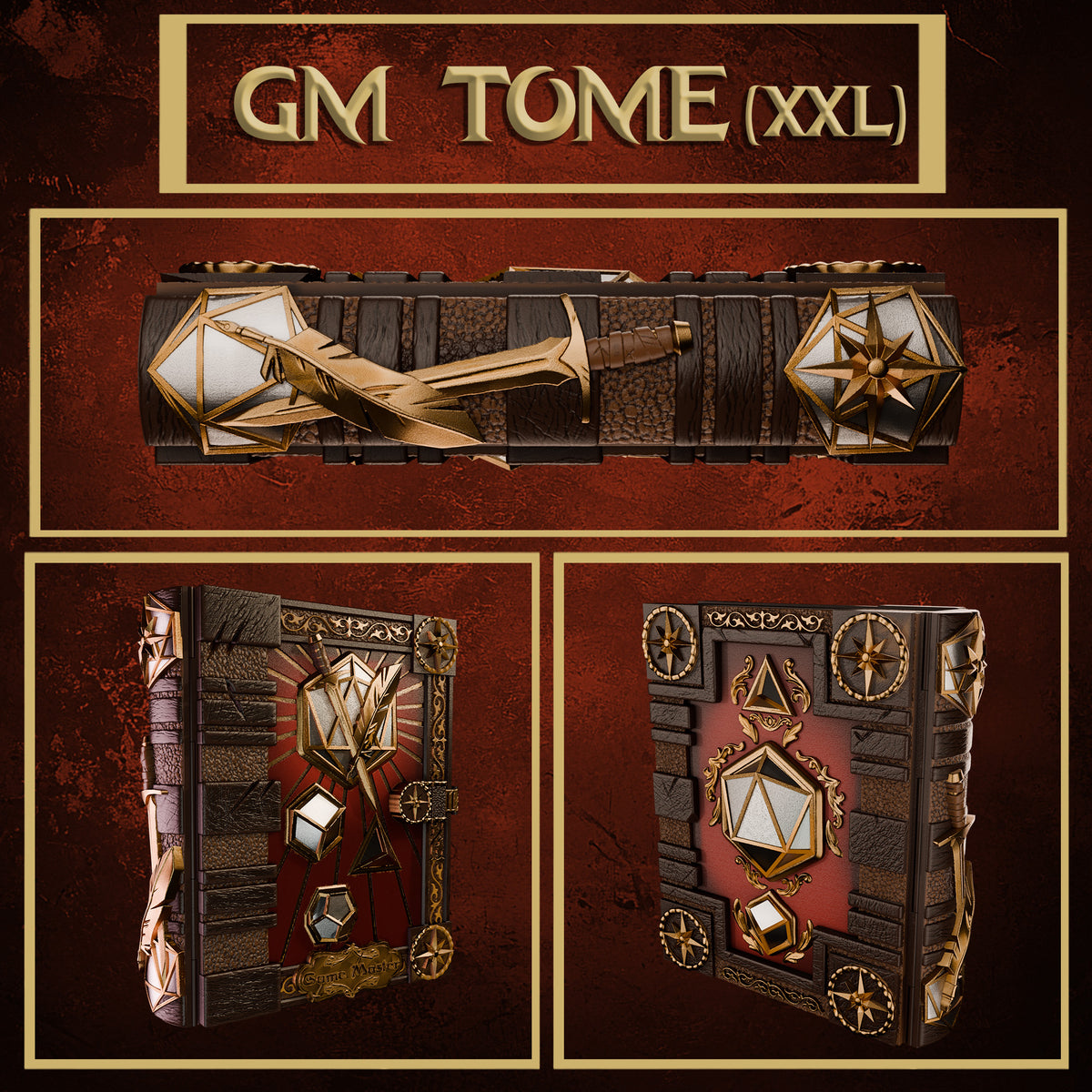 The Heroes' Tomes : GM XXL Tome – Mojibake Collectibles 3D Printed Terrain (28mm) - image 1