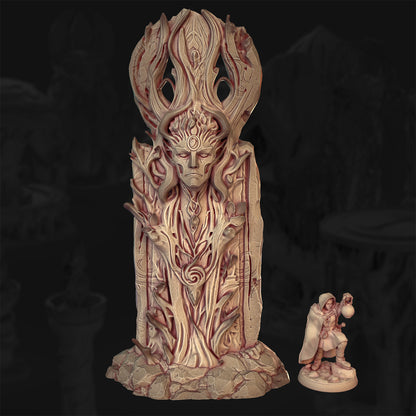 Rootbound Memorial – The Veiled Grove | 3DHexes 3D Printed Tabletop Terrain (28-32mm) - image 1