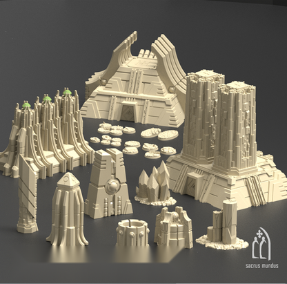 Karnac, The Tomb Planet - Sacrusmundus terrain reference render