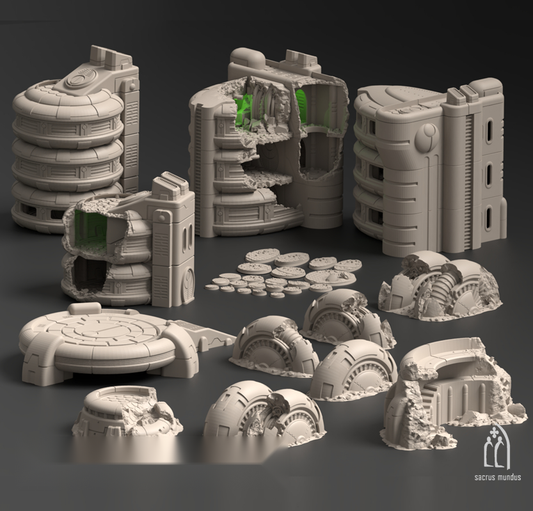Talussa Prime, Shattered by Conflict - Sacrusmundus terrain reference render