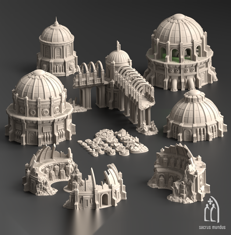 Vigil, The Eternity Domes - Sacrusmundus terrain reference render