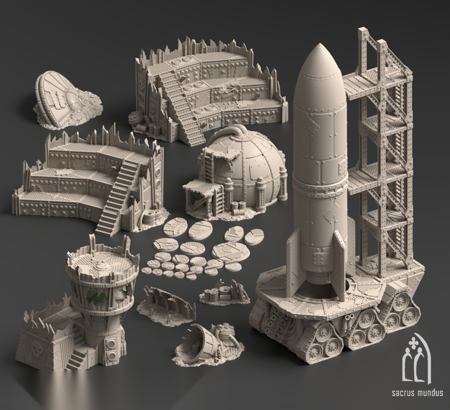 Warpzel-1A, Orc Space Program - Sacrusmundus terrain reference render