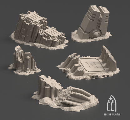 The Ruins of Karnac - Sacrusmundus terrain reference render