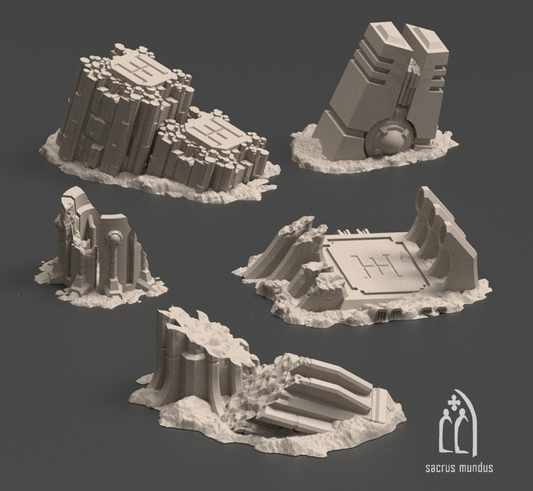 The Ruins of Karnac - Sacrusmundus terrain reference render