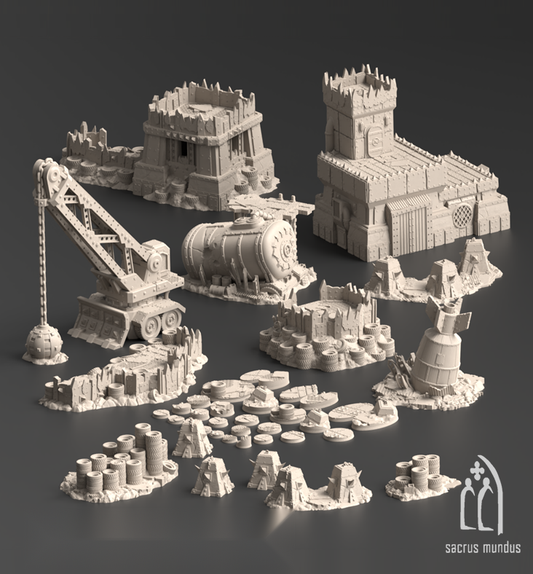 Warpzel-1A, No Git's Land Gulch - Sacrusmundus terrain reference render