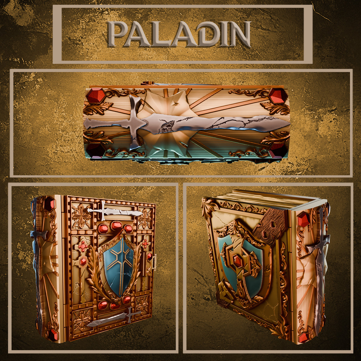 The Heroes' Tomes : Paladin Tome – Mojibake Collectibles 3D Printed Terrain (28mm) - image 1