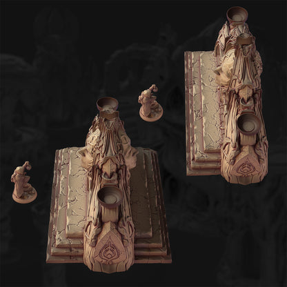 Vined Faces – The Veiled Grove | 3DHexes 3D Printed Tabletop Terrain (28-32mm) - image 2