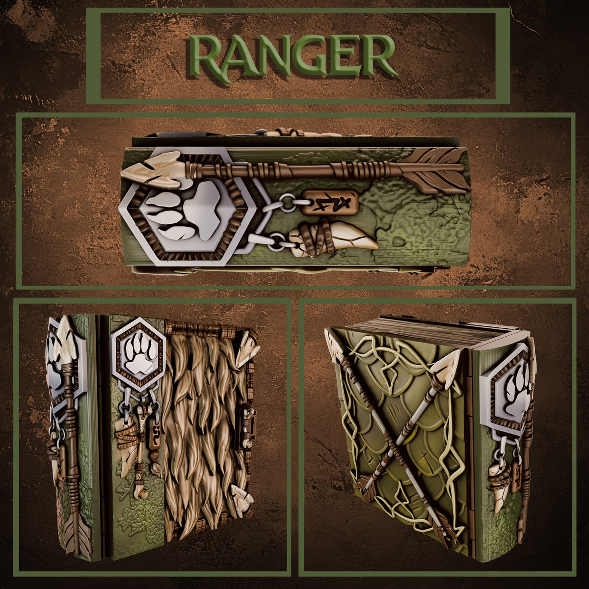 The Heroes' Tomes : Ranger Tome – Mojibake Collectibles 3D Printed Terrain (28mm) - image 1