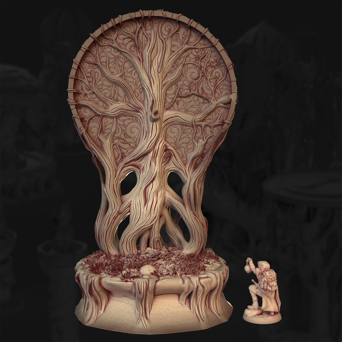 Verdant Monument – The Veiled Grove | 3DHexes 3D Printed Tabletop Terrain (28-32mm) - image 2