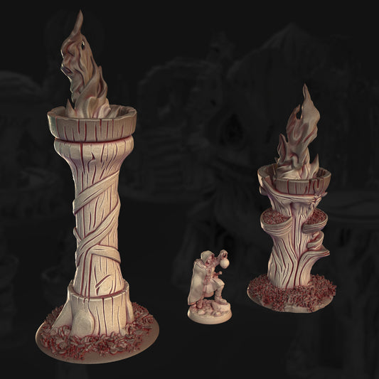 Veiled Pyres – The Veiled Grove | 3DHexes 3D Printed Tabletop Terrain (28-32mm) - image 1
