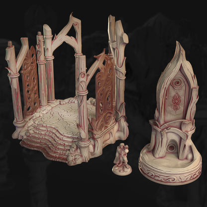 Veiled Shrine – The Veiled Grove | 3DHexes 3D Printed Tabletop Terrain (28-32mm) - image 4
