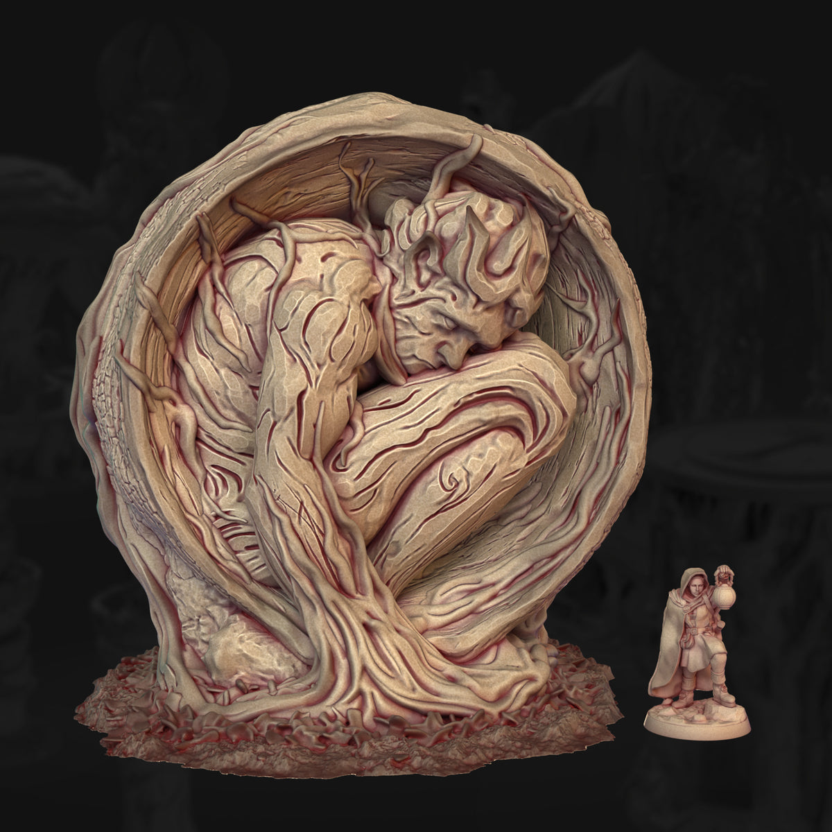 Rootbound Prison – The Veiled Grove | 3DHexes 3D Printed Tabletop Terrain (28-32mm) - image 1