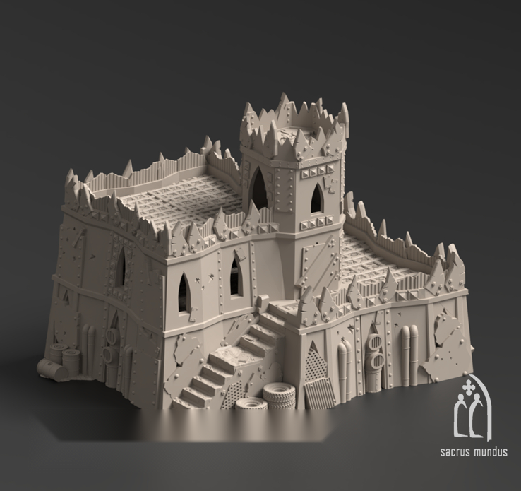 Warpzel-1A, Orc Settlement - Sacrusmundus terrain reference render