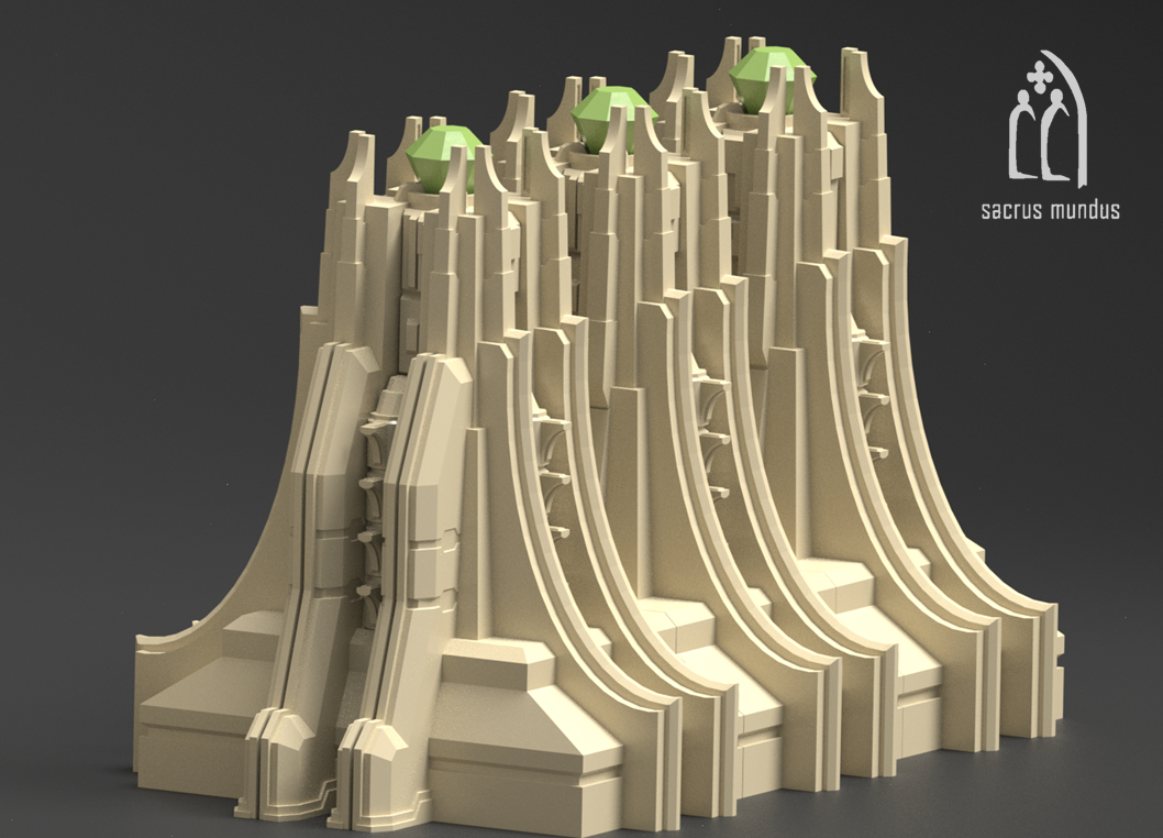 Karnac, The Tomb Planet - Sacrusmundus terrain reference render
