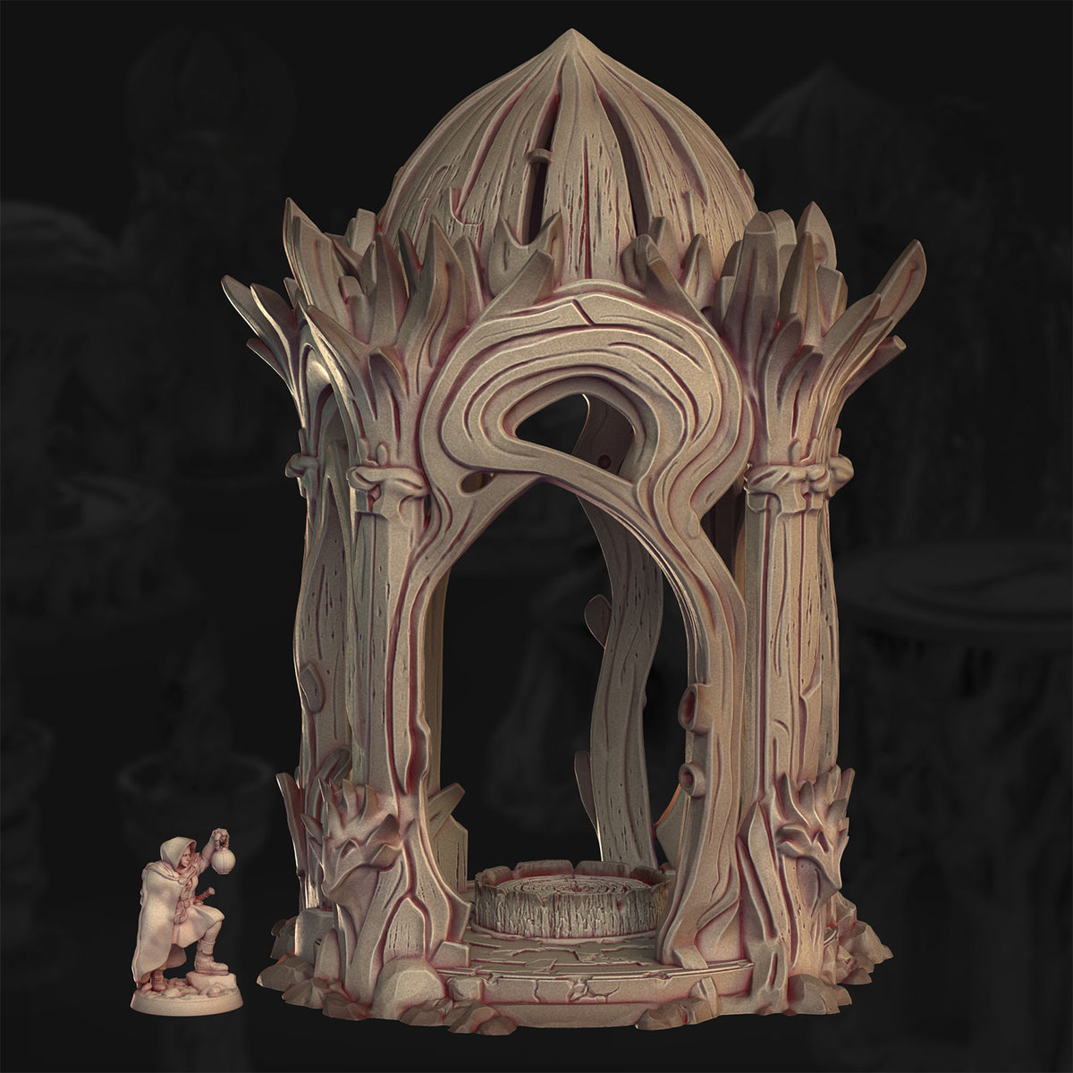 Verdant Pavillon – The Veiled Grove | 3DHexes 3D Printed Tabletop Terrain (28-32mm) - image 3